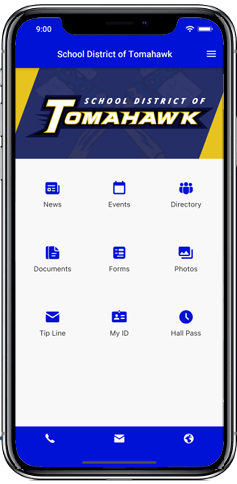 Hatchet App Layout on Cellphone Screen
